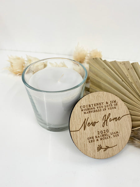 Personalised New or First Home Candle