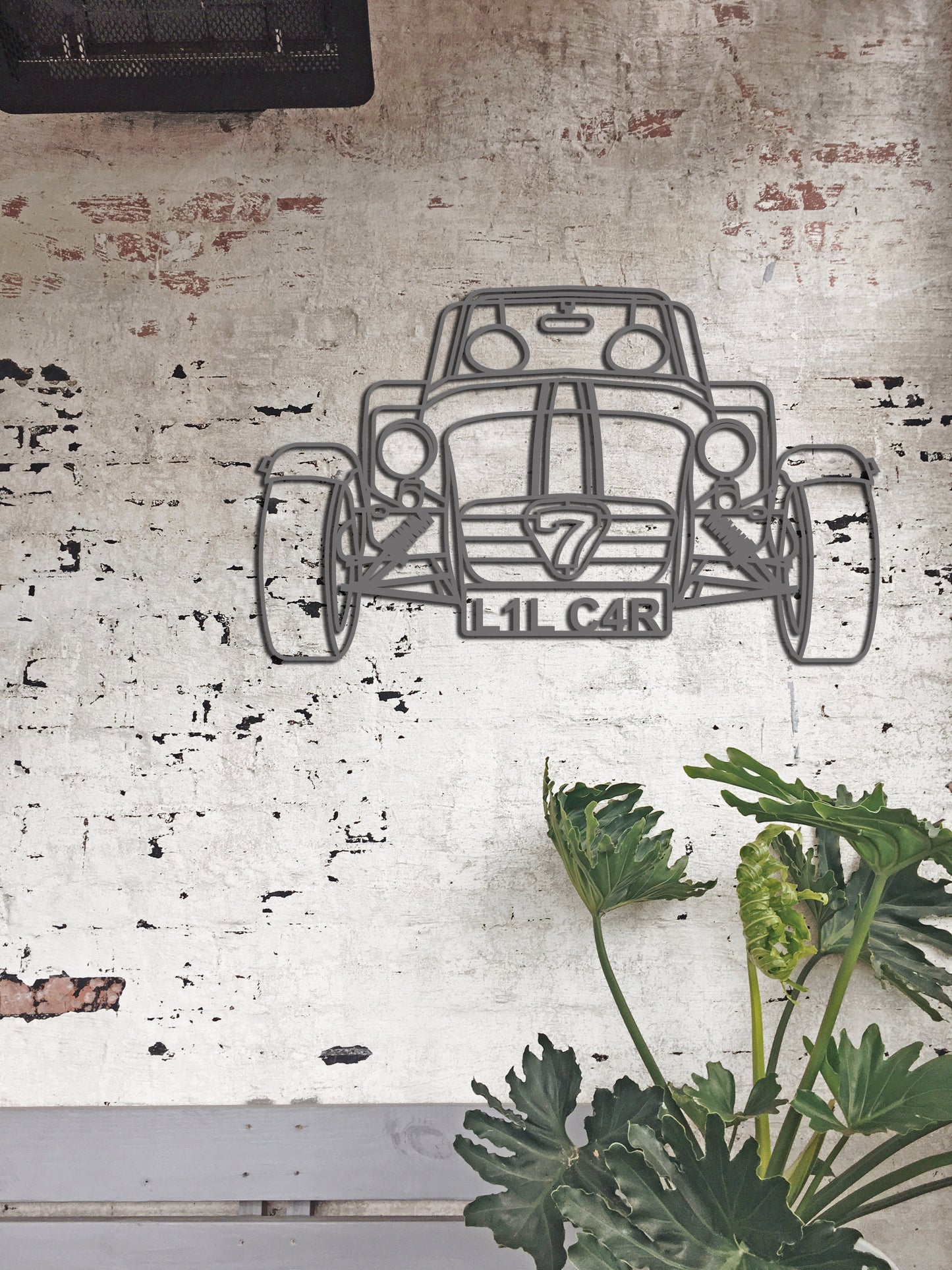 Caterham 7 Wall Art Line Drawing 3D Wooden Cut Out
