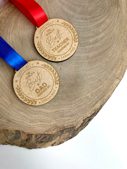 World's Best Dad Medal - Father's Day Novelty Gift