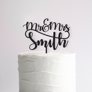 Personalised Wedding Name Cake Topper