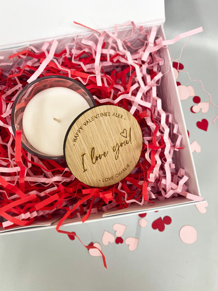 Personalised Valentine's Day Candle
