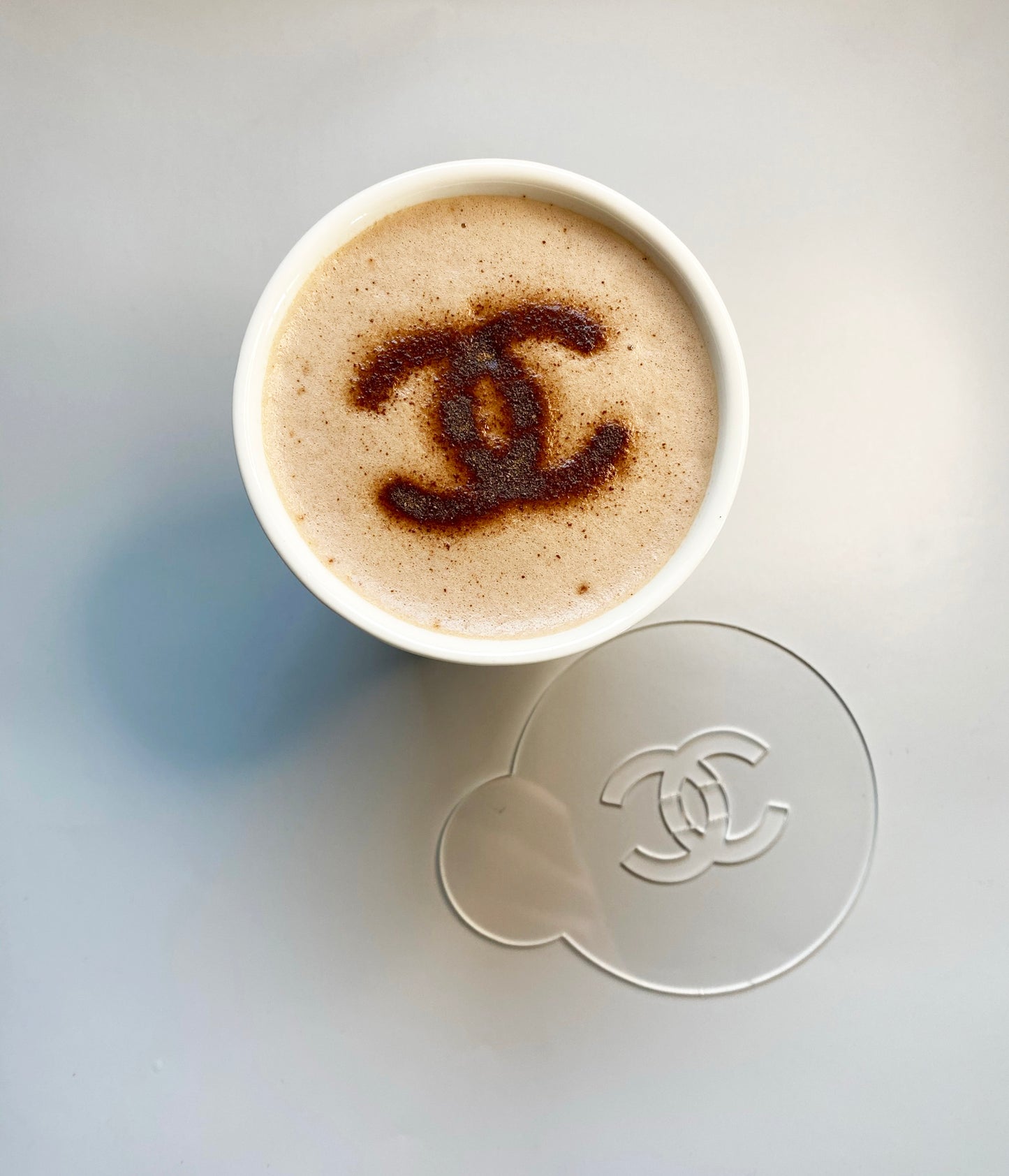 CC Logo Coco Hot Drink Coffee Stencil