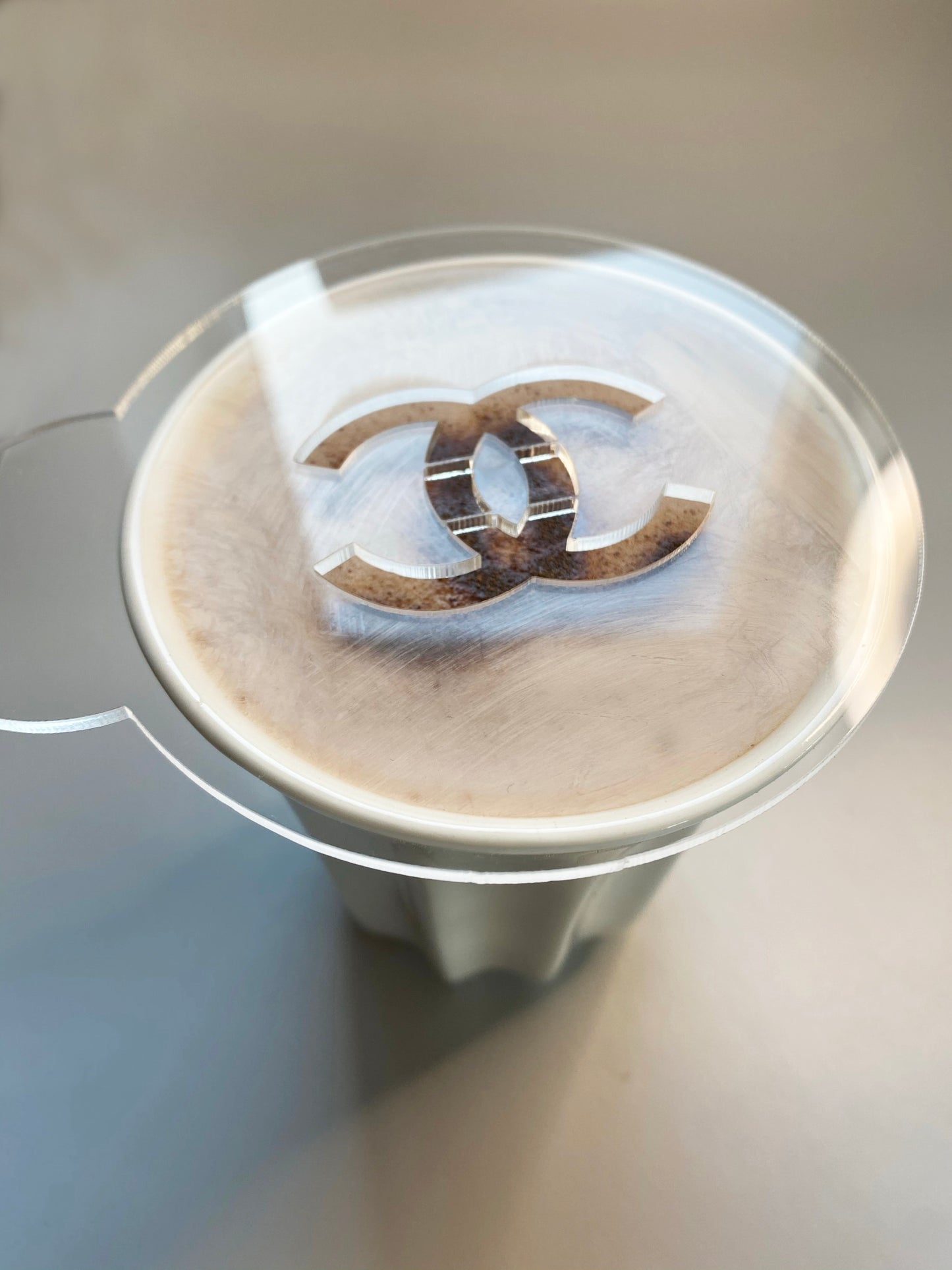 CC Logo Coco Hot Drink Coffee Stencil