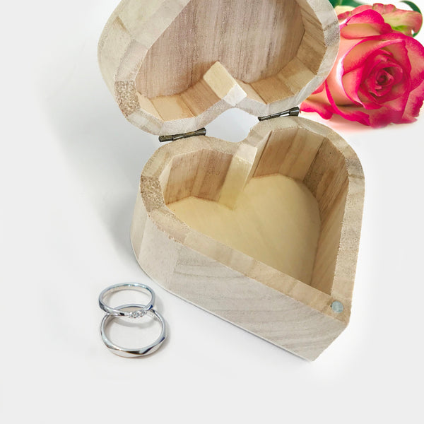 Wooden Engraved Wedding Ring Box
