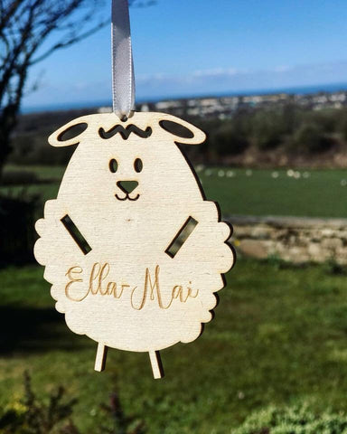 Personalised Lamb Egg Easter Gift Tag