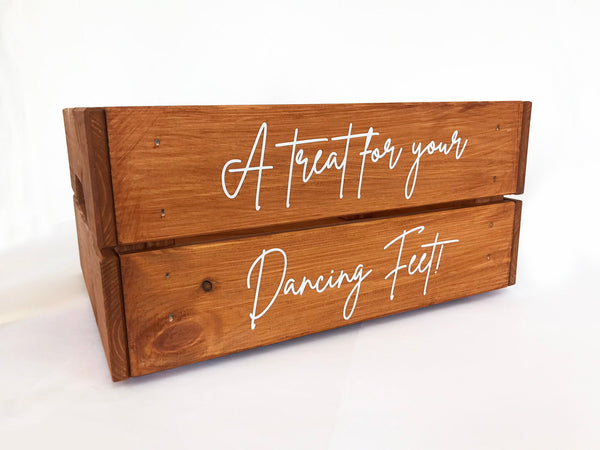 Personalised Wooden Wedding Crate