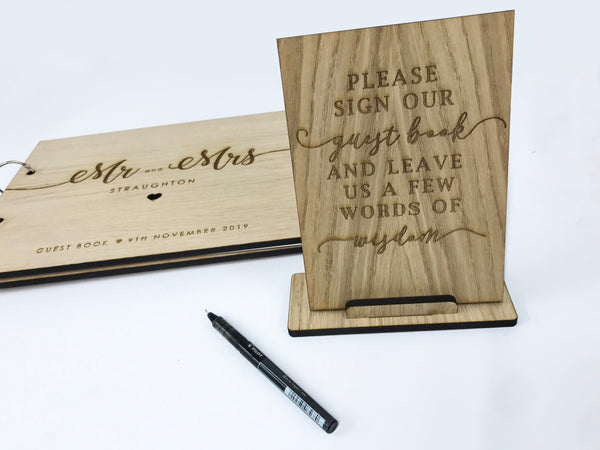 Please sign our guest book - Wooden Sign