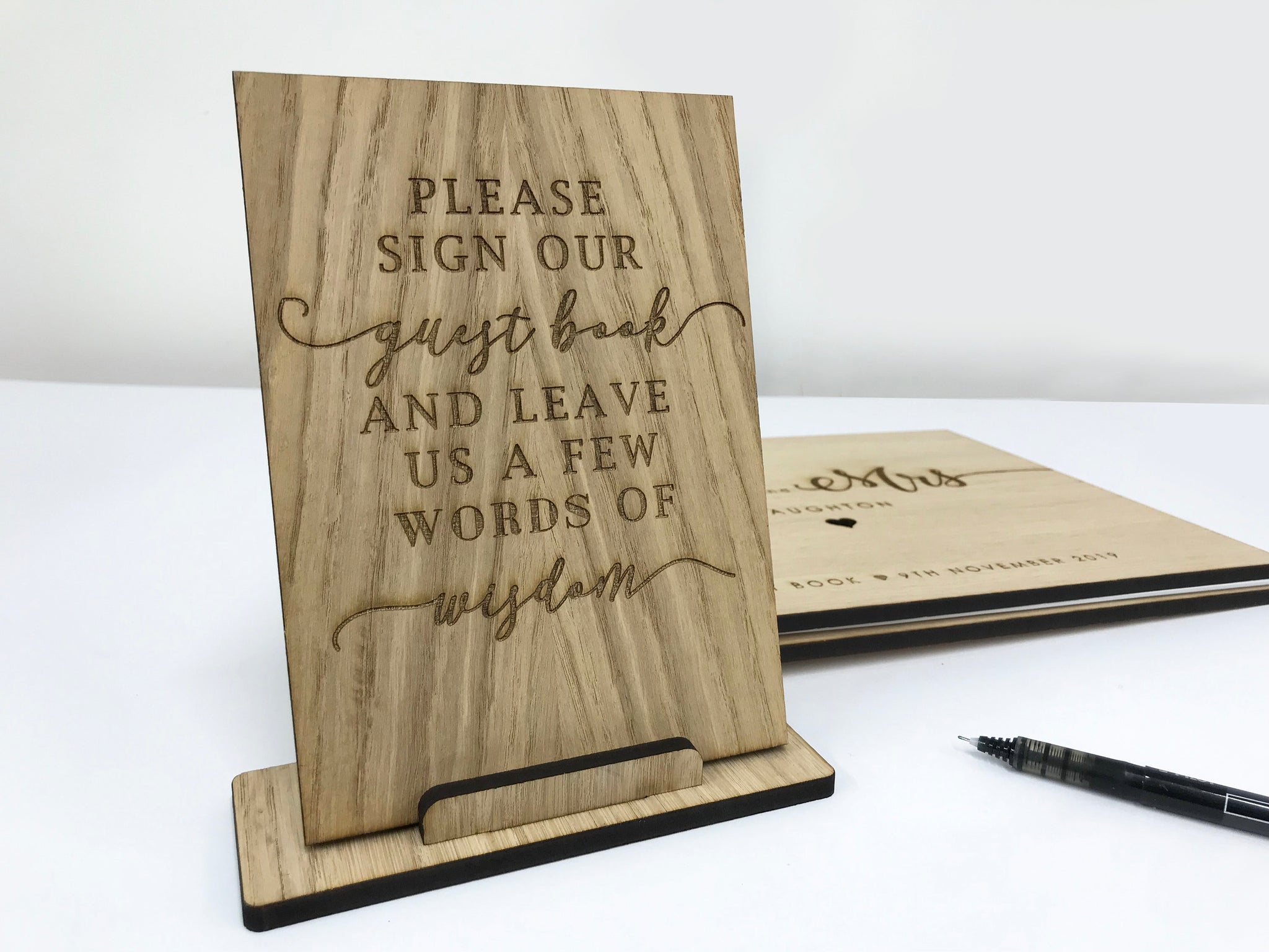 Please sign our guest book - Wooden Sign