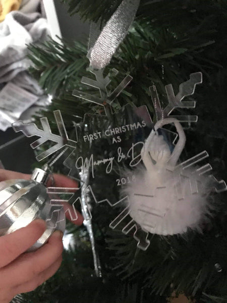 Perspex Christmas Tree Decoration Ornament