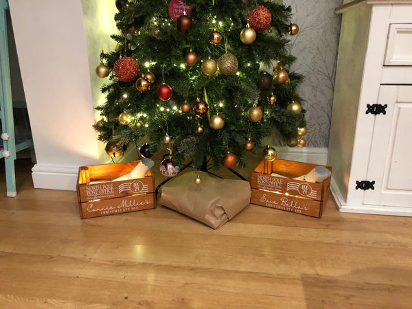 Personalised Christmas Eve Box Pine Crate