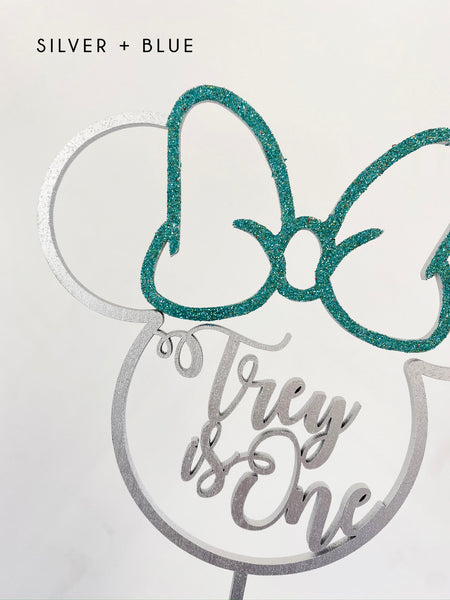 Minnie Mouse Themed Cake Topper