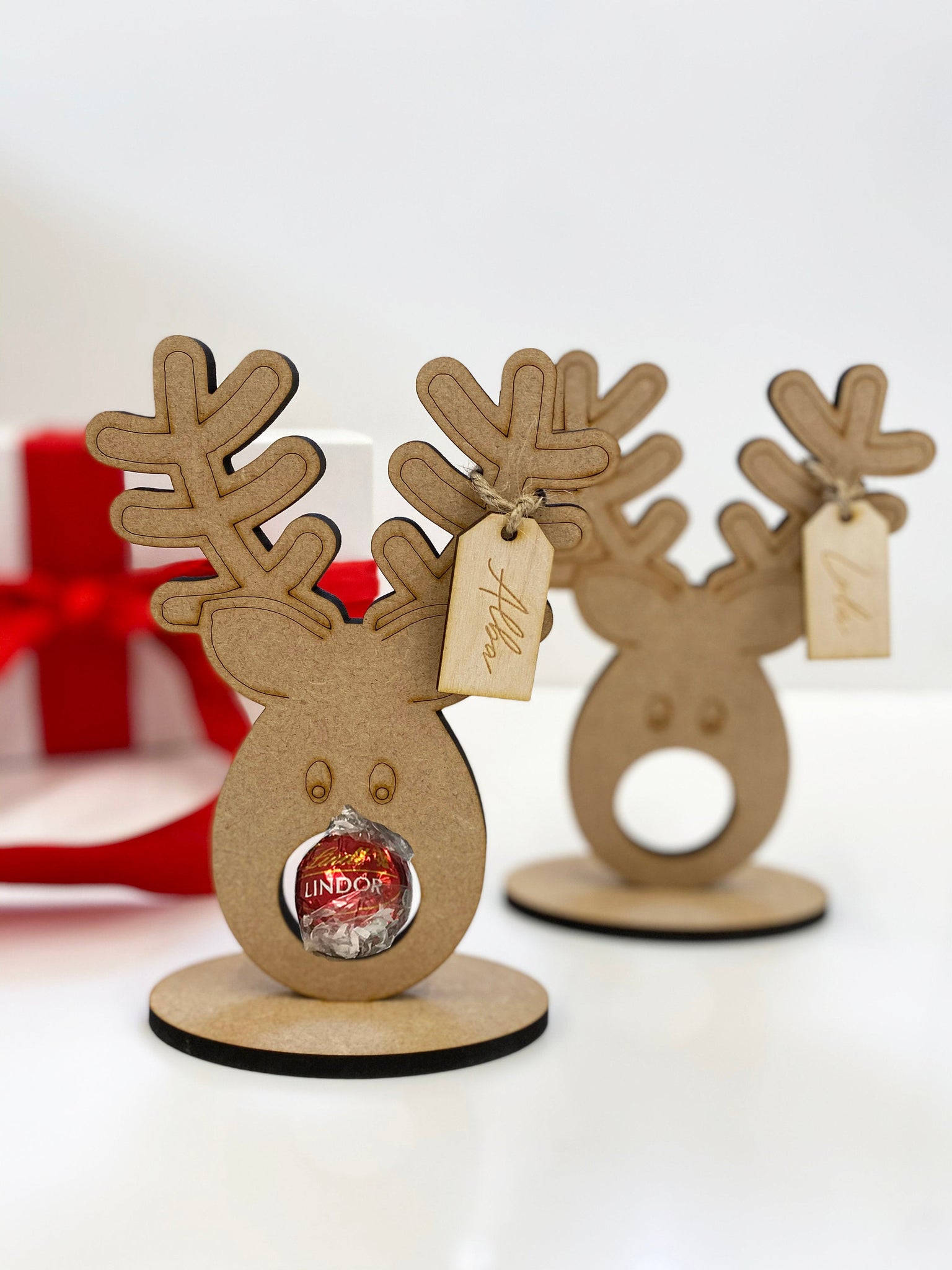 Personalised Christmas Reindeer Holder