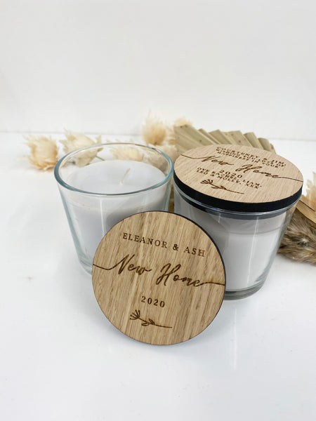 Personalised New or First Home Candle