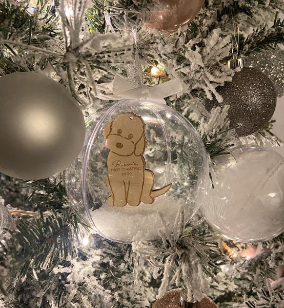 First Christmas Baby Wooden Tree Decoration